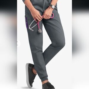 UA Butter-Soft STRETCH Women's 5-Pocket Cargo Jogger Scrub Pants Pewter NWT 3X P